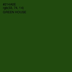 #214A0E - Green House Color Image