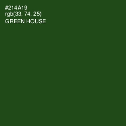 #214A19 - Green House Color Image