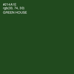 #214A1E - Green House Color Image