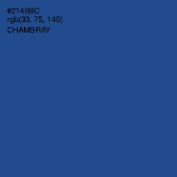 #214B8C - Chambray Color Image