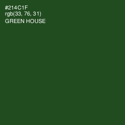 #214C1F - Green House Color Image