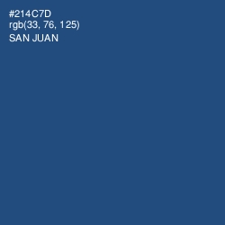 #214C7D - San Juan Color Image