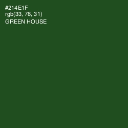 #214E1F - Green House Color Image