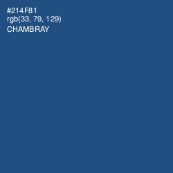 #214F81 - Chambray Color Image