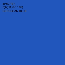 #2157BD - Cerulean Blue Color Image