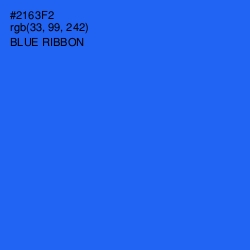 #2163F2 - Blue Ribbon Color Image