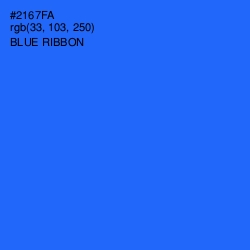 #2167FA - Blue Ribbon Color Image