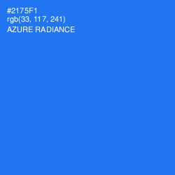 #2175F1 - Azure Radiance Color Image