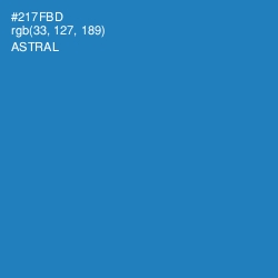 #217FBD - Astral Color Image
