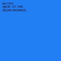 #217FF3 - Azure Radiance Color Image