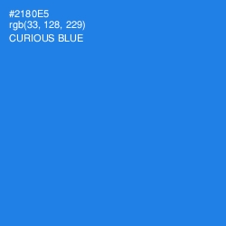 #2180E5 - Curious Blue Color Image
