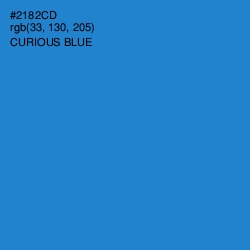 #2182CD - Curious Blue Color Image