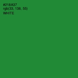 #218A37 - Forest Green Color Image