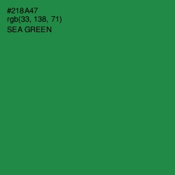 #218A47 - Sea Green Color Image