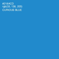 #218ACD - Curious Blue Color Image