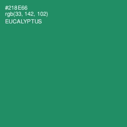 #218E66 - Eucalyptus Color Image