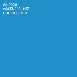 #2190C8 - Curious Blue Color Image