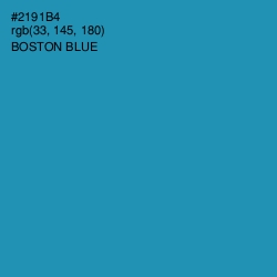 #2191B4 - Boston Blue Color Image