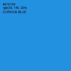 #2191E0 - Curious Blue Color Image