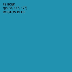 #2193B1 - Boston Blue Color Image