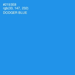 #2193E8 - Dodger Blue Color Image