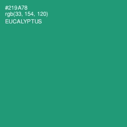 #219A78 - Eucalyptus Color Image