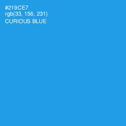 #219CE7 - Curious Blue Color Image
