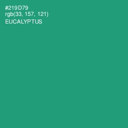 #219D79 - Eucalyptus Color Image