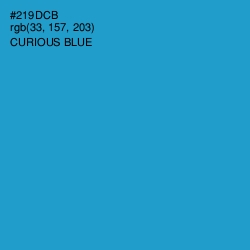 #219DCB - Curious Blue Color Image