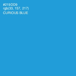 #219DD9 - Curious Blue Color Image