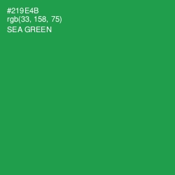#219E4B - Sea Green Color Image