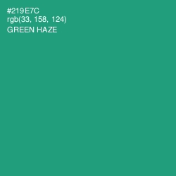 #219E7C - Green Haze Color Image