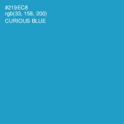 #219EC8 - Curious Blue Color Image