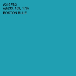 #219FB2 - Boston Blue Color Image