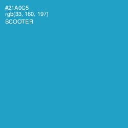 #21A0C5 - Scooter Color Image