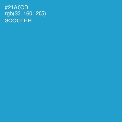 #21A0CD - Scooter Color Image