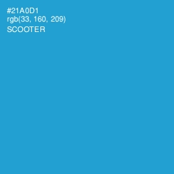 #21A0D1 - Scooter Color Image