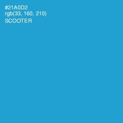 #21A0D2 - Scooter Color Image