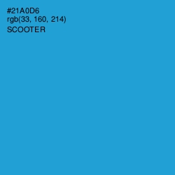 #21A0D6 - Scooter Color Image