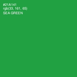 #21A141 - Sea Green Color Image