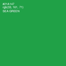 #21A147 - Sea Green Color Image