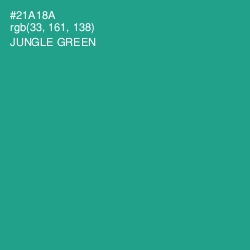 #21A18A - Jungle Green Color Image