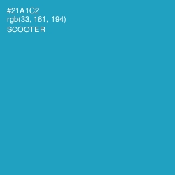 #21A1C2 - Scooter Color Image