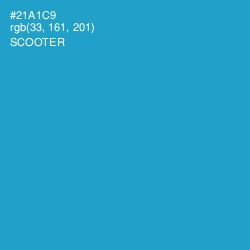 #21A1C9 - Scooter Color Image