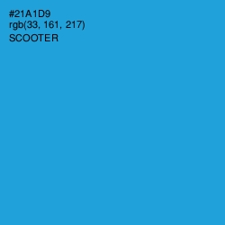 #21A1D9 - Scooter Color Image