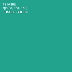 #21A38E - Jungle Green Color Image
