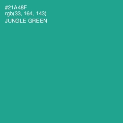 #21A48F - Jungle Green Color Image