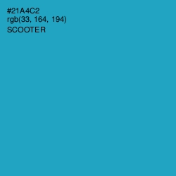 #21A4C2 - Scooter Color Image