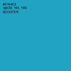 #21A4C3 - Scooter Color Image