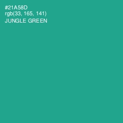 #21A58D - Jungle Green Color Image